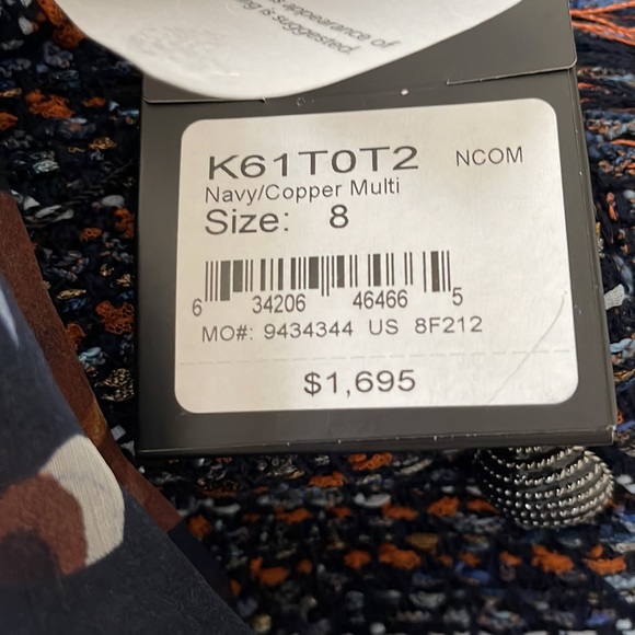 St John Fringed Tweed Knit Jacket w/Scarf NWT - Picture 15 of 15